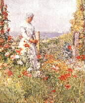 Celia Thaxter in her Garden by Childe Hassam