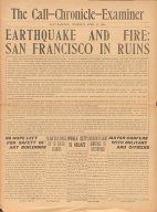 Call-Chronicle-Examiner page on San Francisco Earthquake