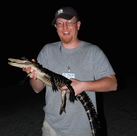 Scott with an aligator